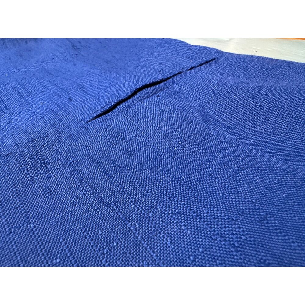 Vintage Morgan Miller Royal Blue Suit Women's Size 12 Gold Button Career Lined - Picture 11 of 13